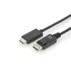 Adapterinis laidas DisplayPort 1.2 su fiksatoriumi 4K 60Hz UHD DP/HDMI A M/M juodas 2 m