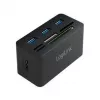 Dokavimo stotelė LogiLink CR0042 USB 3.2 kortelių skaitytuvas ir USB šakotuvas