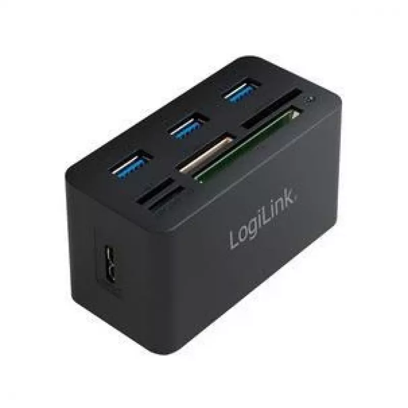 Dokavimo stotelė LogiLink CR0042 USB 3.2 kortelių skaitytuvas ir USB šakotuvas