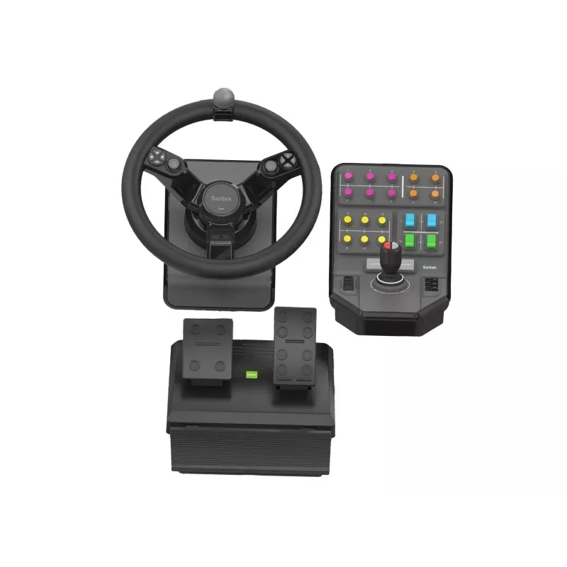 Logitech G Saitek Farm Simulator vairas ir valdymo pultas su pedalais USB PC (945-000062)
