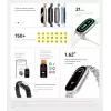 Xiaomi Smart Band 9 riešinė veiklos apyrankė 4,11 cm (1,62 inch) Arkties mėlyna