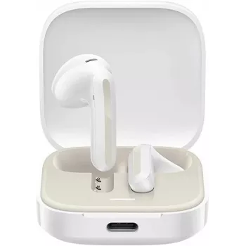 Xiaomi Redmi Buds 6 Active BHR8391GL visiškai belaidės įsegamos ausinės, Bluetooth 5.4, IPX4, iki 10 m veikimo atstumas, baltos