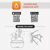 Creative Aurvana Ace 2 belaidės ausinės į ausis Bluetooth juodos