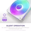 Ventiliatorius NZXT RF-U28HF-W1 140mm 2000 RPM 98.61 CFM Baltas