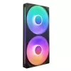 NZXT F280 RGB Core 140mm ARGB PWM 2 viename rėmelyje juoda