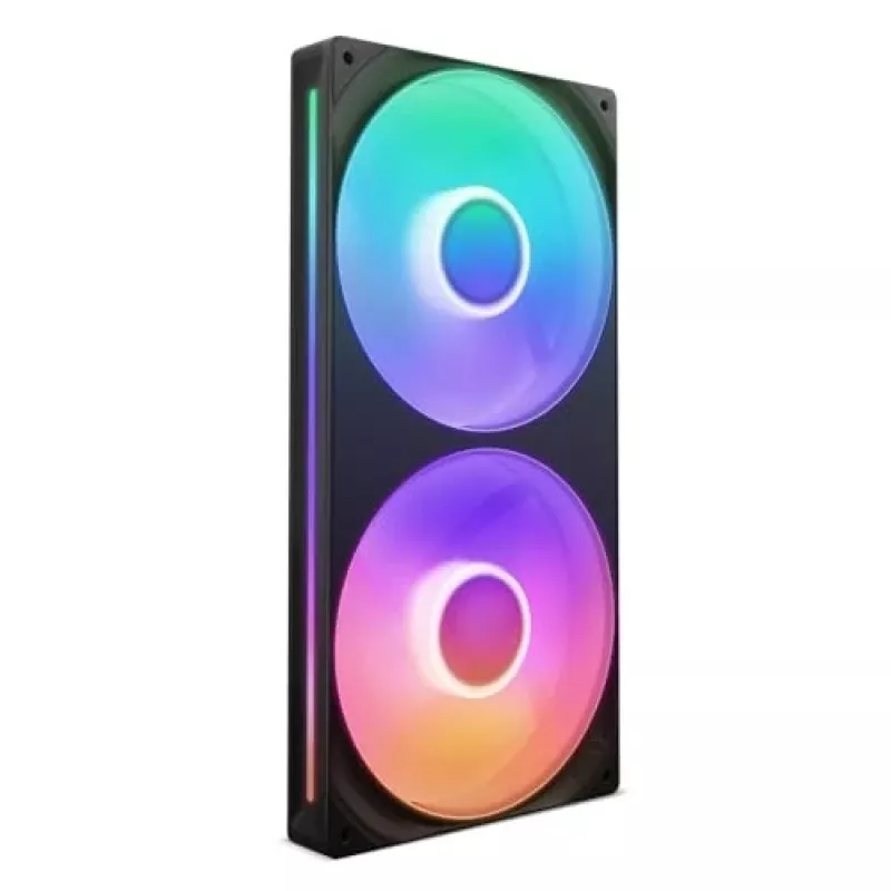 NZXT F280 RGB Core 140mm ARGB PWM 2 viename rėmelyje juoda