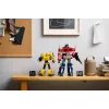 LEGO Icons Transformers Bumblebee veiksmo figūrėlės konstravimo rinkinys – kolekcinis robotų modelis suaugusiems, transformuojamas į transporto priemonę, dovana vyrams