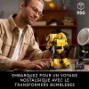 LEGO Icons Transformers Bumblebee veiksmo figūrėlės konstravimo rinkinys – kolekcinis robotų modelis suaugusiems, transformuojamas į transporto priemonę, dovana vyrams