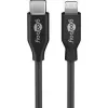 Goobay 39447 USB-C – Lightning įkrovimo ir duomenų laidas, MFi, 2 m, juodos spalvos