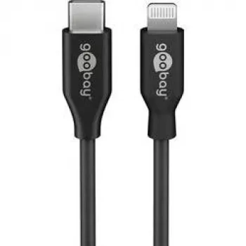 Goobay 39447 USB-C – Lightning įkrovimo ir duomenų laidas, MFi, 2 m, juodos spalvos