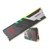 DDR5 32 GB (2x16 GB) 6000 MT/s žaidimų RAM PATRIOT KLEVV CRAS V su radiatoriumi, CL30, 1,35 V, XMP 3.0, RGB