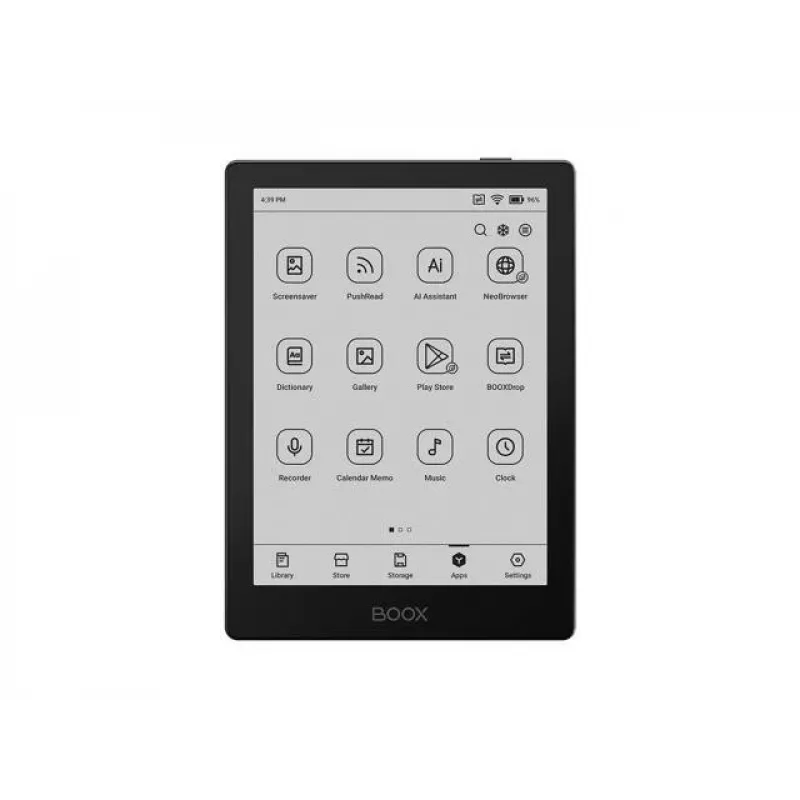 E-skaitmeninė knyga Onyx Boox Go 6 (15,2 cm) 1448×1072 E-ink, 32 GB, 2 GB RAM, Android 11, Dual-band Wi-Fi, Bluetooth 5.0, MicroSD, USB-C, Juoda