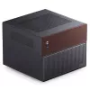 Jonsbo N4 Microtower korpusas juodas tvirtas plieninis kompaktiškas PC dėklas
