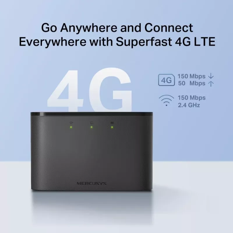 Mercusys 4G LTE mobilusis „Wi-Fi“ maršrutizatorius