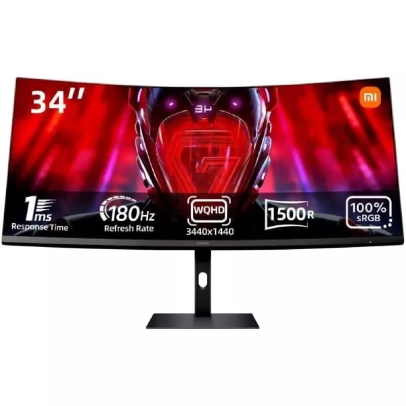 Xiaomi G34WQi 34 colių WQHD 21:9 180 Hz 1 ms monitorius, juodas