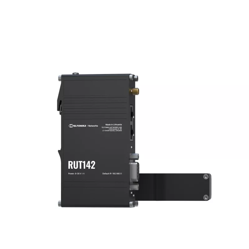 Teltonika pramoninis maršrutizatorius RUT142 WiFi 4, RS232, 2x RJ45 100Mb/s, IP30