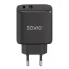 SAVIO LA-06/B USB-C 30W Power Delivery 1xUSB-C juodas