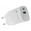 Įkroviklis NATEC NUC-2140, 30W, USB-C PD 3.0 + USB-A, Samsung AFC, Baltas