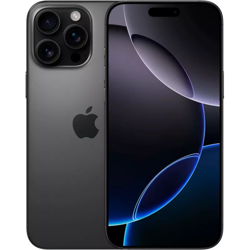 Išmanusis telefonas Apple iPhone 16 Pro Max 5G, 512 GB atminties, 6,9" OLED ekranas, dvi SIM, juodas titanas, MYX03ZD/A