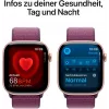 APPLE Watch Series 10 GPS 46mm Rožinio aukso aliuminio korpusas su slyvų sportine kilpa
