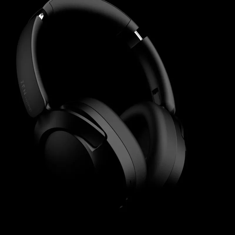 Ausinės Creative Labs Zen Hybrid 2 – laidinės ir belaidės, ausinė juosta, skambučiai/muzika, USB Type-C, Bluetooth, juodos