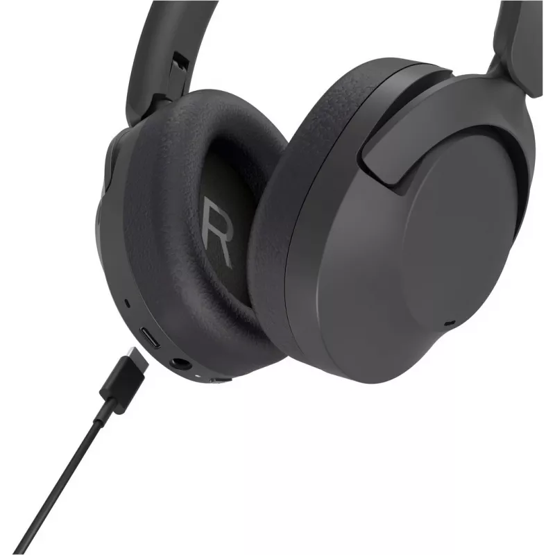 Ausinės Creative Labs Zen Hybrid 2 – laidinės ir belaidės, ausinė juosta, skambučiai/muzika, USB Type-C, Bluetooth, juodos