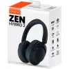 Ausinės Creative Labs Zen Hybrid 2 – laidinės ir belaidės, ausinė juosta, skambučiai/muzika, USB Type-C, Bluetooth, juodos