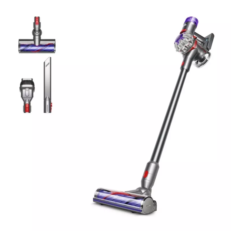 Dyson V8 Advanced 2-in-1 belaidis šluotinis dulkių siurblys, sidabrinis/nikelio spalvos