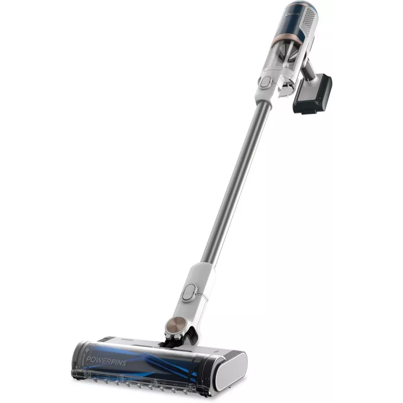 Sharkclean BU3521EU 2-in-1 lazdelinis dulkių siurblys ir elektrinis šluotražis, belaidis, be maišelio, 21,6 W, mėlynai baltas