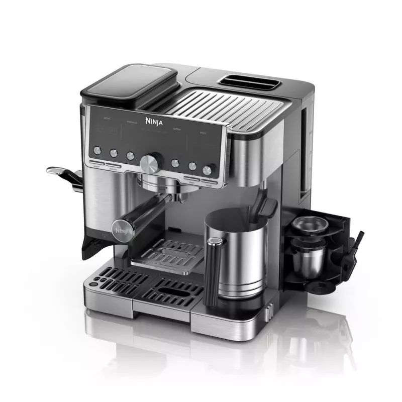 Espresso aparatas Ninja ES701EU – pusiau automatinis kavos aparatas su malūnėliu, 2 L vandens talpa, 1650 W