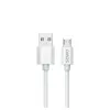 Savio USB 2.0 USB A - Micro USB balta CL-167 3 m laidas
