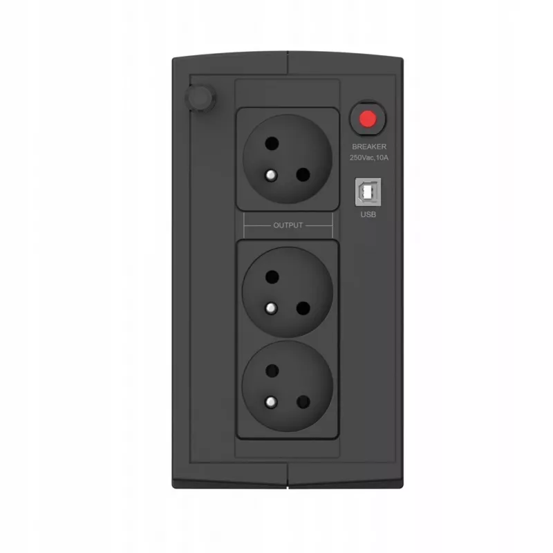 UPS EVER Ever Duo 850 PL 850VA linijinis-interaktyvus, 550W, AVR, 3 AC lizdai, 12V 2×5Ah, bokštas