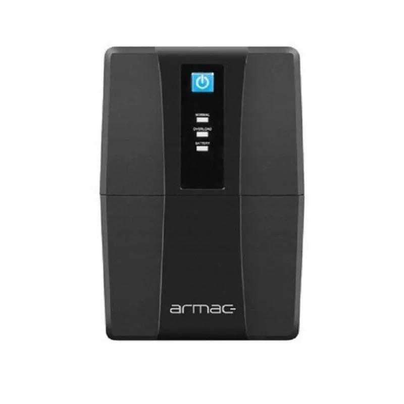 UPS ARMAC HL/850E/LED/V2 – linijinis-interaktyvus 0,85 kVA, 480 W, 12 V 7 Ah baterija, 2× E tipo lizdai, AVR, 40 dB