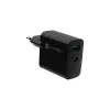 Įkroviklis NATEC NUC-2145, 65W, USB-C PD 3.0 + QC 3.0, 2x USB, 110–240V, juodas
