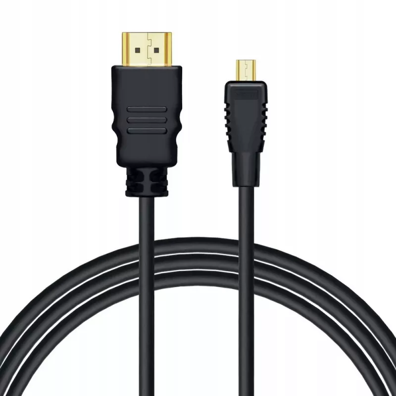 Savio CL-40/M HDMI (M) - micro HDMI (M) laidas su Ethernet, 2m, Juodas