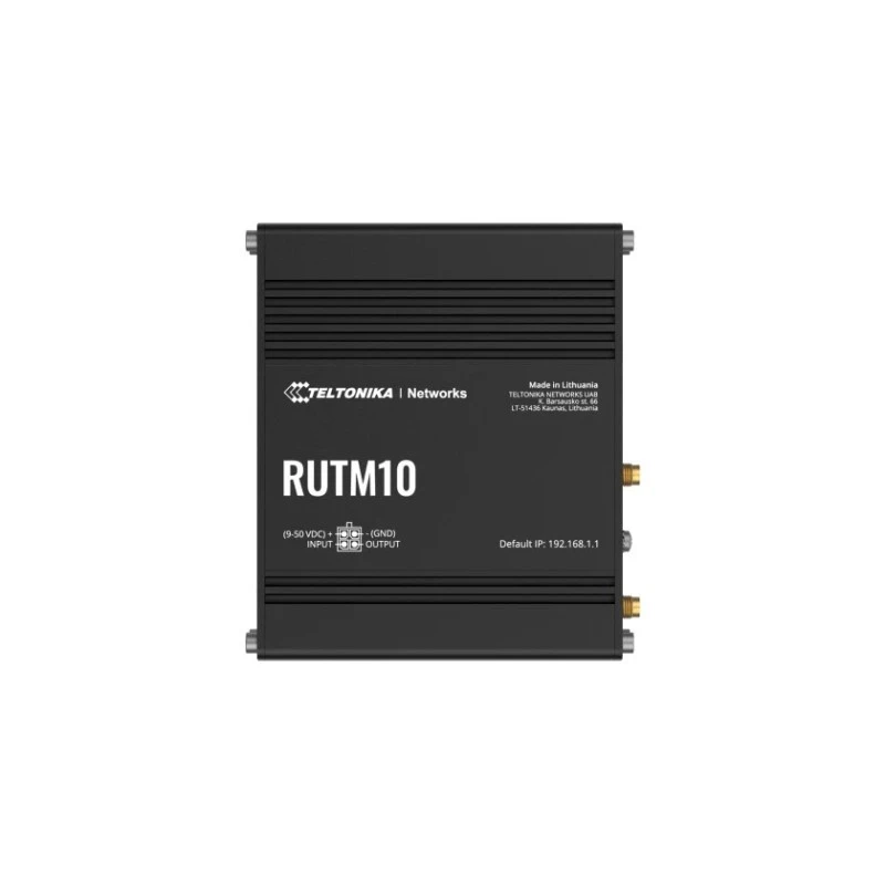 Teltonika RUTM10 belaidis maršrutizatorius Gigabit Ethernet dviejų juostų (2,4 GHz / 5 GHz) Juodas