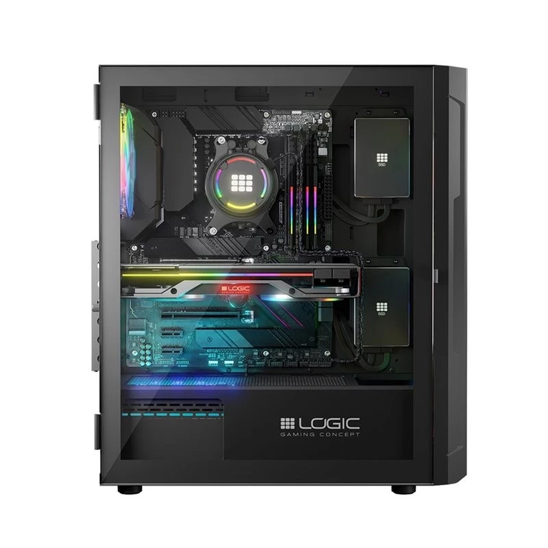 Korpusas Logic Aramis ARGB MIDI USB 3.0 Juodas