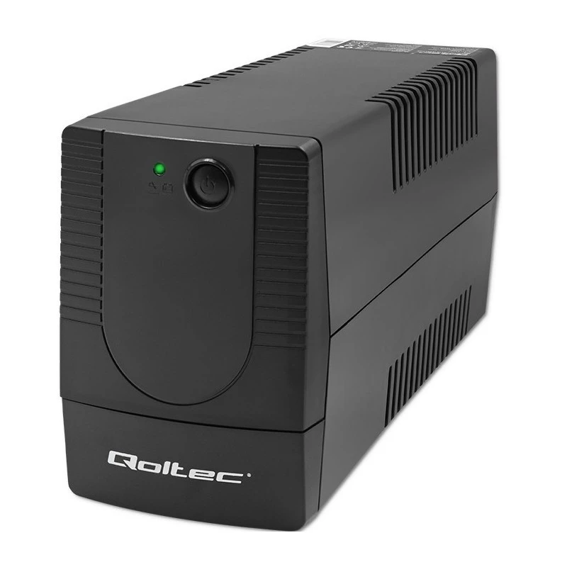 Qoltec 53737 nepertraukiamo maitinimo šaltinis (UPS) Line-Interactive 0.65 kVA 360 W 1 AC lizdas