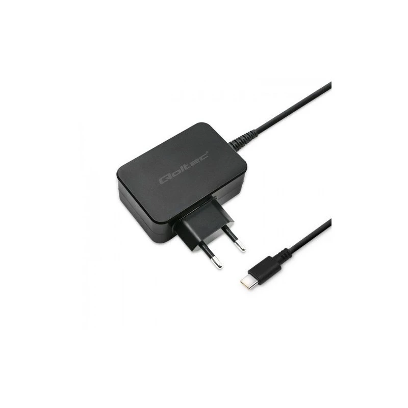 Mobiliojo įrenginio įkroviklis QOLTEC 51024 – Universalus AC vidinis įkroviklis, 65W PD, 20V/3,25A, 1,2m laidas, Juodas