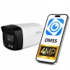 Dahua Technology 4MP išmanusis dvigubos šviesos fiksuoto židinio kulkos tinklo fotoaparatas