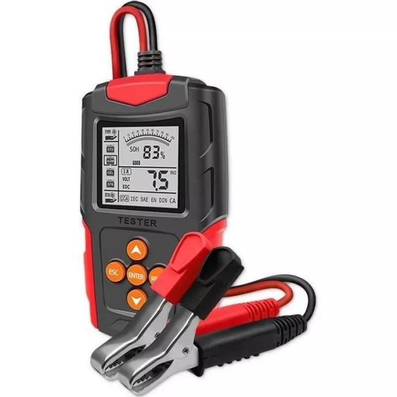 Qoltec 52484 LCD skaitmeninis akumuliatorių testeris | 12V | 24V | 3Ah-200Ah