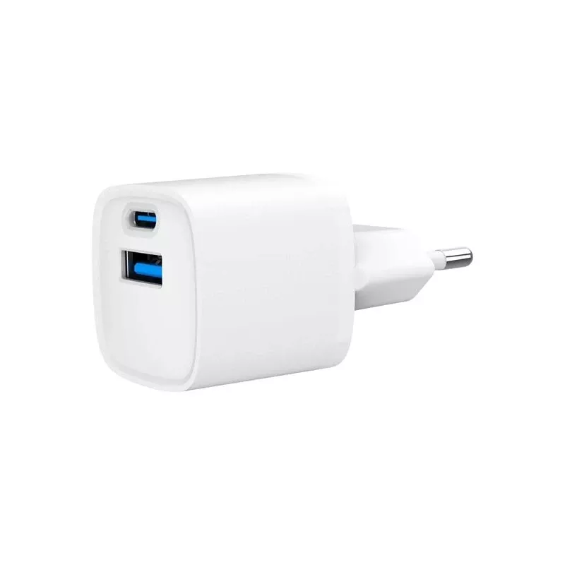 Gembird Power Adapter 20W USB-A ir USB-C įkroviklis