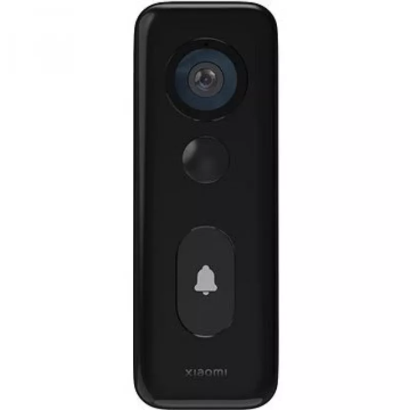 Sieninis vaizdo skambutis Xiaomi 3S, juodas, IP65, dvipusis garsas, laidinis ir belaidis Wi‑Fi 2,4 GHz, baterija/DC 5V