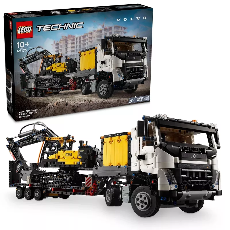 LEGO Technic Volvo FMX sunkvežimis ir EC230 elektrinis ekskavatorius 42175