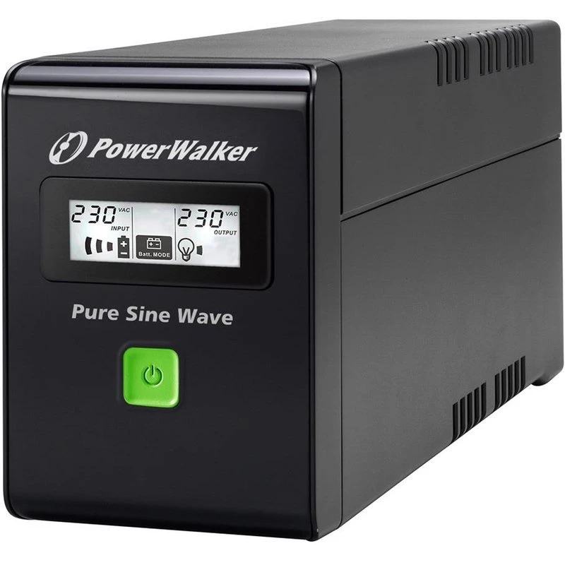 Nepertraukiamo maitinimo šaltinis PowerWalker VI 800 SW FR, linijinis-interaktyvus, 0,8 kVA, 480 W, 2 lizdai