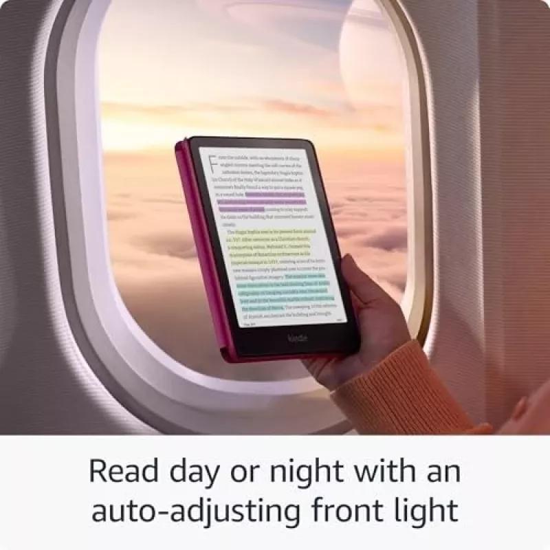 E. knygų skaityklė Amazon Kindle Colorsoft Signature Edition 7 colių 32 GB Wi-Fi belaidis įkrovimas, IPX8 atspari vandeniui, Juoda