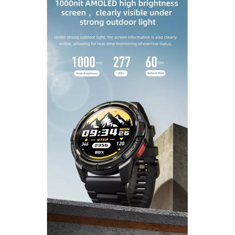 Išmanusis laikrodis MiBro GS Active Silver