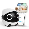 Robotinis augintinio monitorius Enabot Rola Mini — Wi‑Fi, 5000 mAh baterija, 3 MP, 137° matymo laukas, balta/juoda