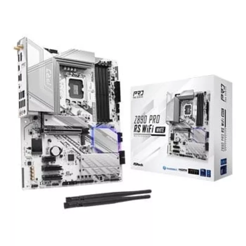 Motininė plokštė ASRock Z890 Pro RS WiFi White Intel Z890 LGA 1851 ATX
