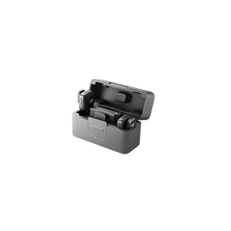 Belaidis mikrofonų rinkinys DJI Mic Mini (2 TX + 1 RX + Įkrovimo dėklas) - Tamsiai pilkas